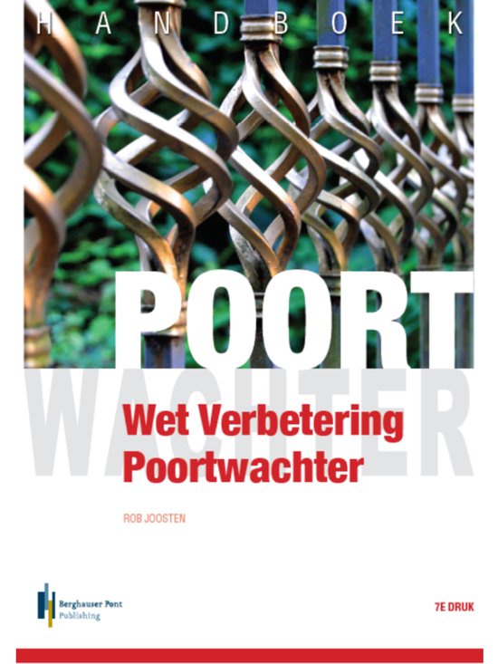 Handboek wet verbetering Poortwachter, Rob Joosten, boekomslag voorkant, tweedehands