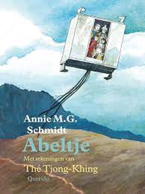 Abeltje, Annie M.G. Schmidt, tekeningen van Thé Tjong-Khing, omslag met de vliegende lift, tweedehands