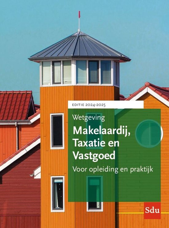 Wetgeving Makelaardij, Taxatie en Vastgoed 2024-2025, boekomslag voorkant, tweedehands