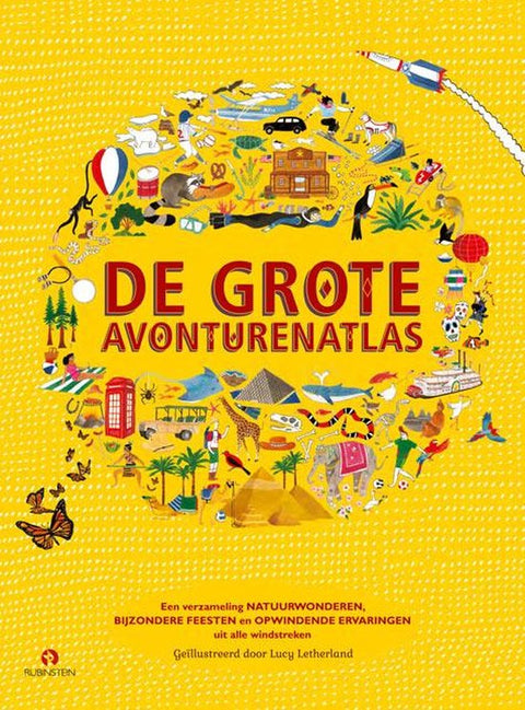 Boek-De grote avonturenatlas-tweedehands