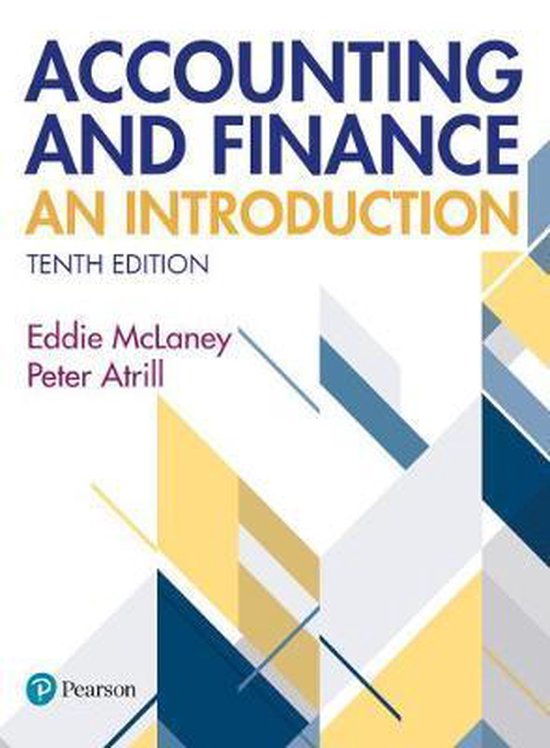 Accounting and Finance, An Introduction, Eddie McLaney en Peter Atrill, boekomslag voorkant, tweedehands