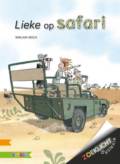 Boek-Zoeklicht dyslexie - Lieke op safari-tweedehands