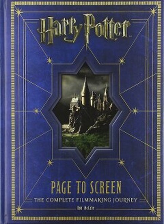 Harry Potter Page To Screen, Bob McCabe, boekomslag voorkant met kasteel Zweinstein, tweedehands