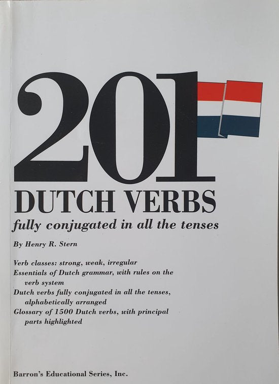 Boek-201 Dutch Verbs Fully Conjugated-tweedehands