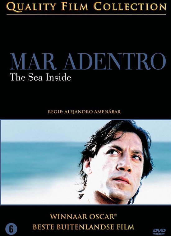 Mar Adentro The Sea Inside dvd van Alejandro Amenábar, Quality Film Collection, hoes voorkant met de zee