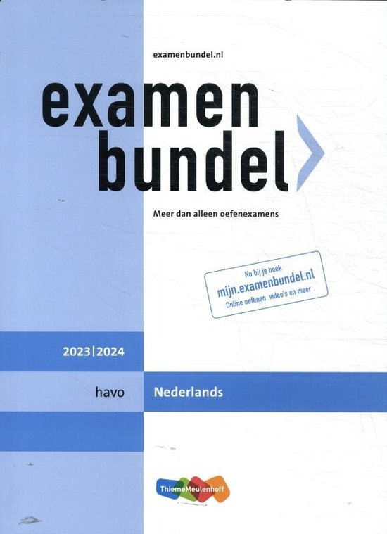 Boek Examenbundel havo Nederlands 2023/2024 kopen?