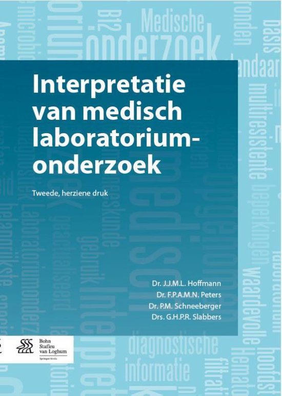Interpretatie van medisch laboratoriumonderzoek, J.J.M.L. Hoffmann, boekomslag voorkant, tweedehands