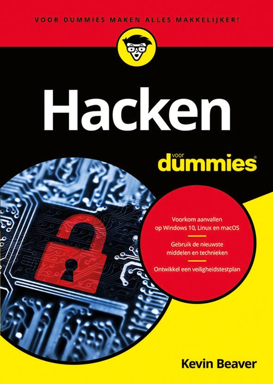 Hacken voor Dummies, Kevin Beaver, boekomslag voorkant, tweedehands