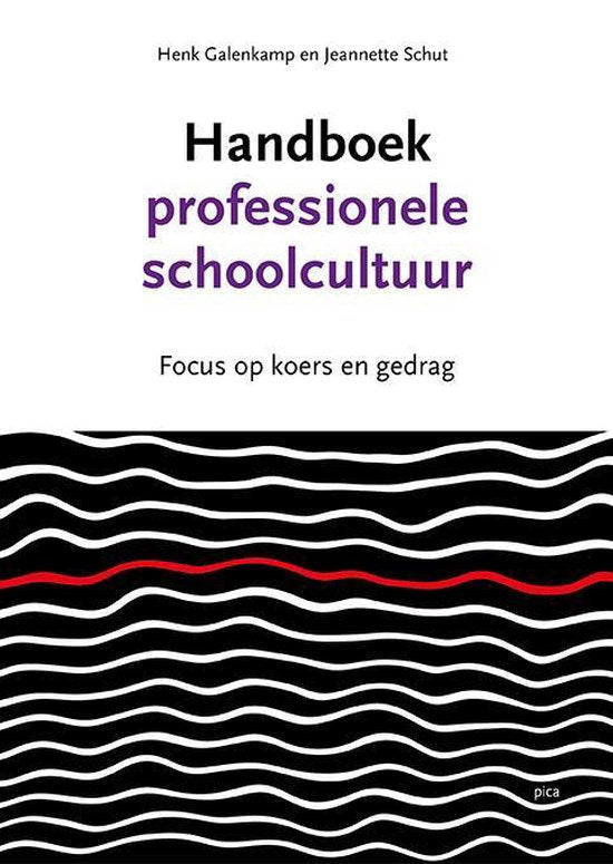 Handboek professionele schoolcultuur focus op koers en gedrag, Henk Galenkamp en Jeannette Schut, Pica omslag, tweedehands