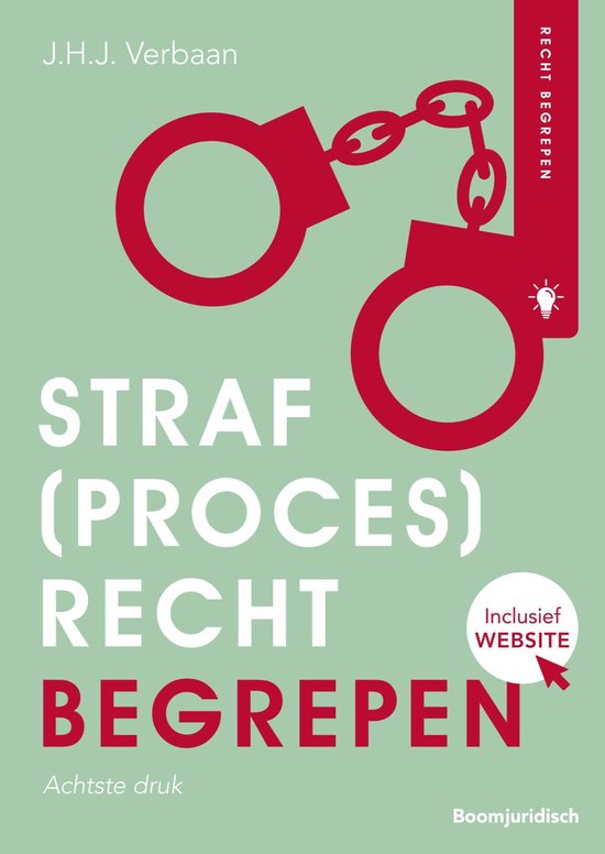 Strafprocesrecht begrepen, J.H.J. Verbaan, boekomslag voorkant, tweedehands