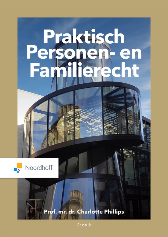 Praktisch personen- en familierecht, Charlotte Phillips, 2e druk, omslag met een rond glazen gebouw, tweedehands
