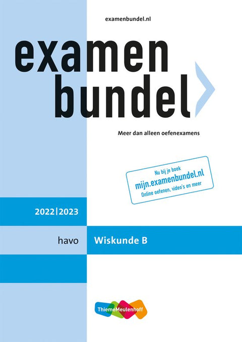 Boek-Examenbundel havo Wiskunde B 2022/2023-tweedehands