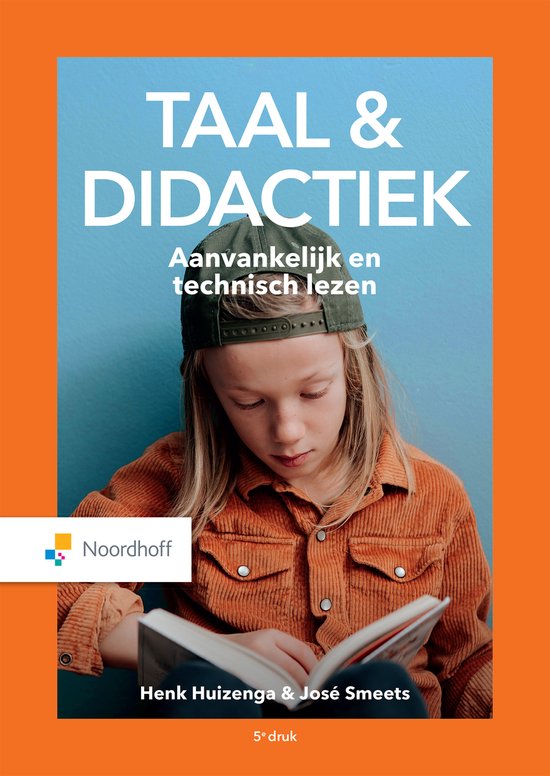Taal en didactiek Aanvankelijk en technisch lezen, Huizenga en Smeets, 5e druk, boekomslag met lezende jongen, tweedehands