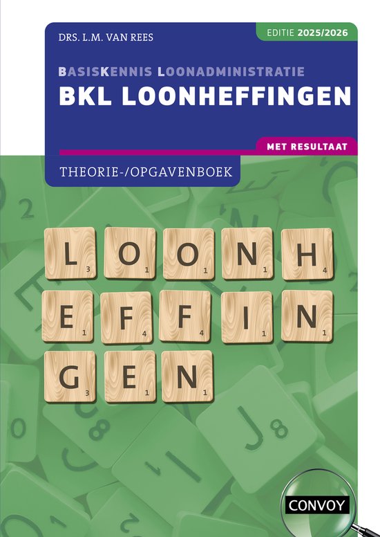 BKL Loonheffingen 2025/2026, L.M. van Rees, boekomslag voorkant, tweedehands
