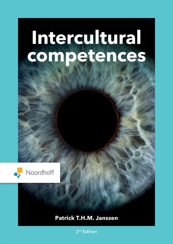 Intercultural competences, Patrick T.H.M. Janssen, boekomslag voorkant met een close-up van een oog, tweedehands