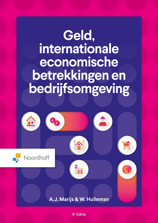 Geld, internationale economische betrekkingen en bedrijfsomgeving, A.J. Marijs en W. Hulleman, 9e editie, tweedehands