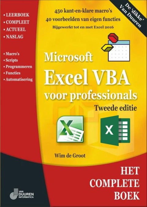 Boek-Het complete boek - Excel VBA voor professionals-tweedehands