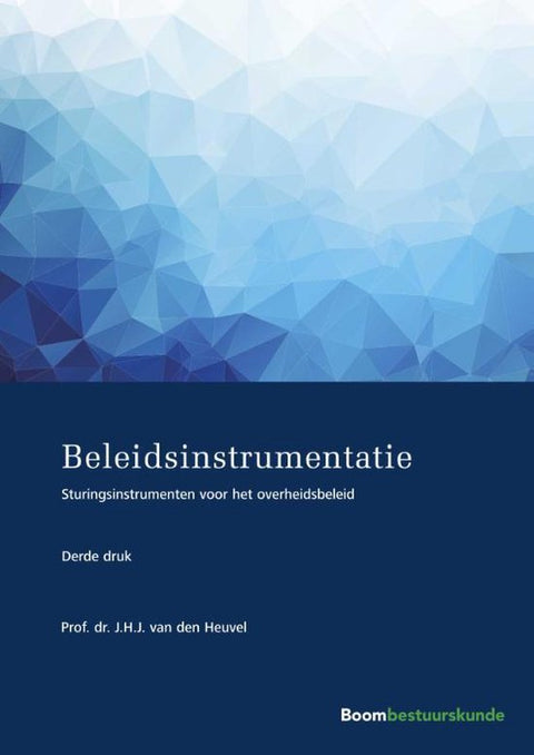 Boek-Studieboeken bestuur en beleid - Beleidsinstrumentatie-tweedehands