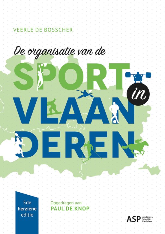 De organisatie van de sport in Vlaanderen, Veerle de Bosscher, boekomslag voorkant, tweedehands