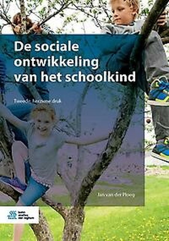 De sociale ontwikkeling van het schoolkind, Jan van der Ploeg, tweede druk, omslag met kinderen in een boom, tweedehands