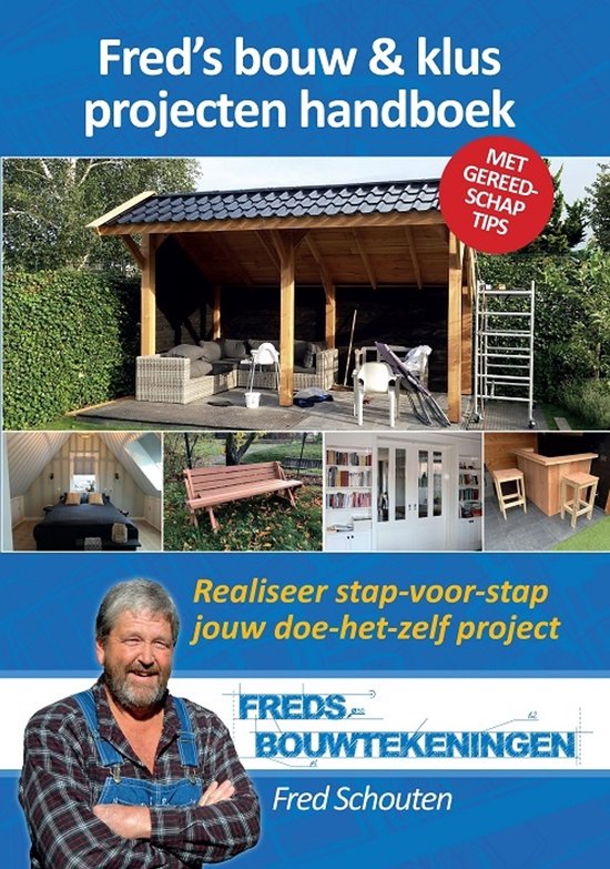 Fred's bouw & klus projecten handboek, Fred Schouten, boekomslag voorkant, tweedehands
