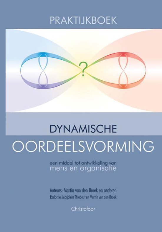 Praktijkboek dynamische oordeelsvorming, Martin van den Broek, grijsblauwe omslag met een liggende acht, tweedehands