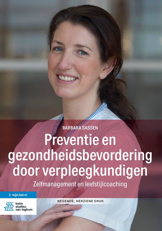 Preventie en gezondheidsbevordering door verpleegkundigen, Barbara Sassen, negende druk, boekomslag voorkant, tweedehands
