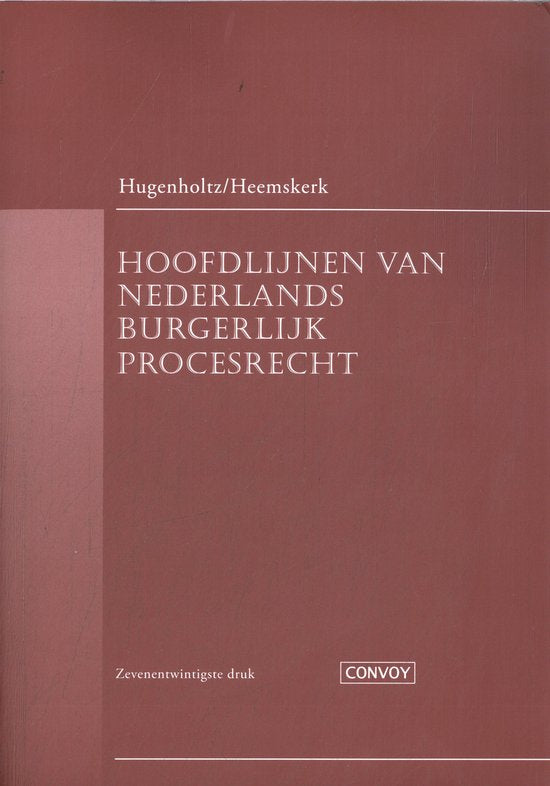 Boek-Hoofdlijnen van Nederlands burgerlijk procesrecht-tweedehands