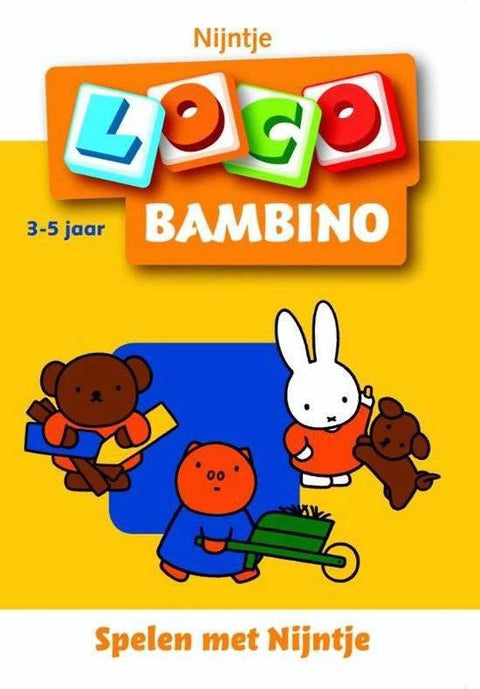 Loco Bambino Spelen met Nijntje, 3-5 jaar, gele omslag met Nijntje en vriendjes, tweedehands