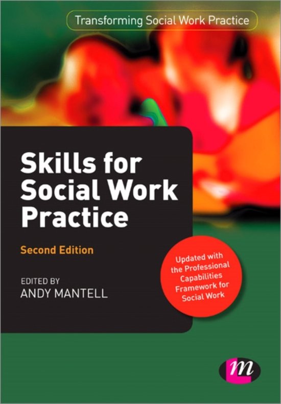 Skills for Social Work Practice, Andy Mantell, tweede editie, zwart-groene omslag met rode stip, tweedehands