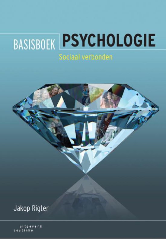 Basisboek psychologie sociaal verbonden, Jakop Rigter, Coutinho boekomslag voorkant met diamant, tweedehands