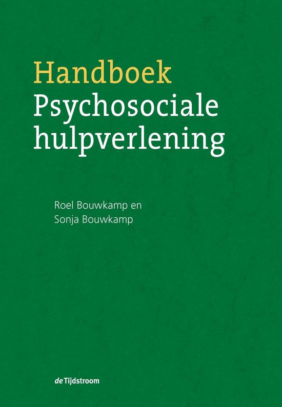 Handboek psychosociale hulpverlening, Roel Bouwkamp, boekomslag voorkant, tweedehands