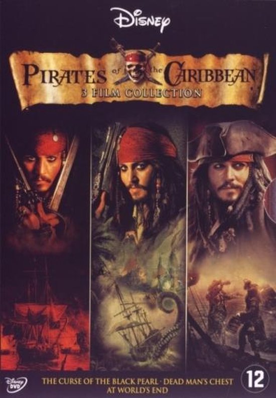 Pirates of the Caribbean Collection 1-3 Films