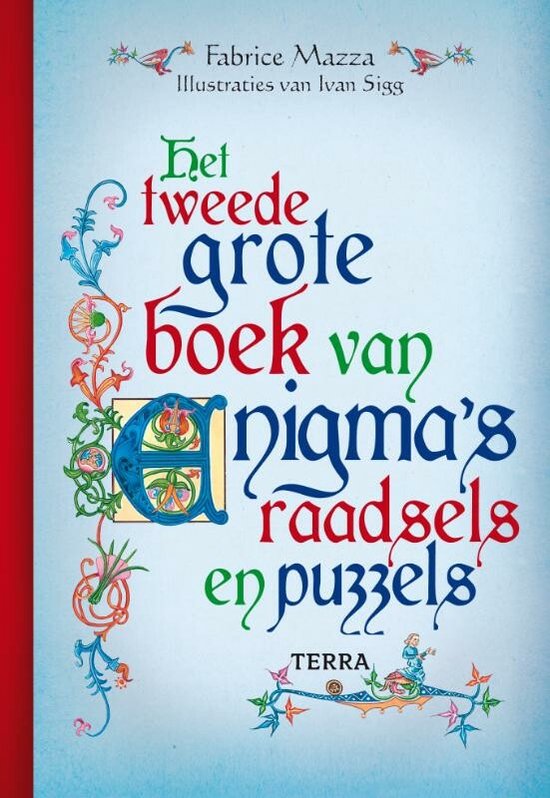 Het tweede grote boek van Enigma's, Fabrice Mazza, boekomslag voorkant met sierlijke kalligrafie, tweedehands