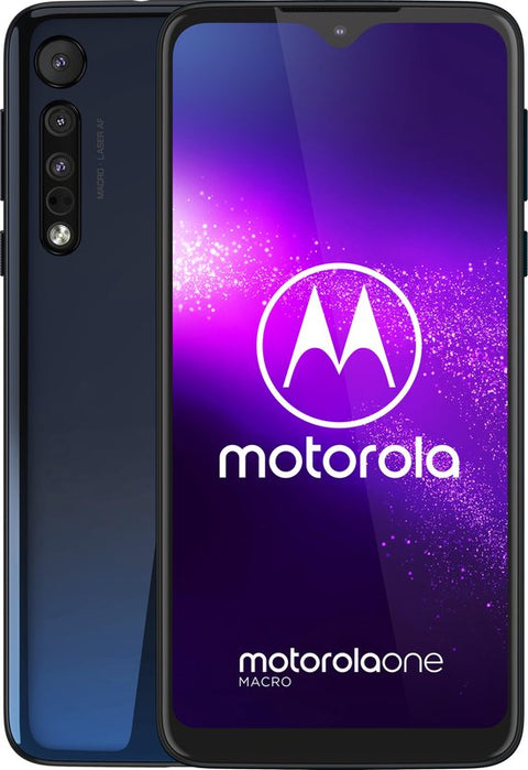 Motorola One Macro 64GB - Blauw