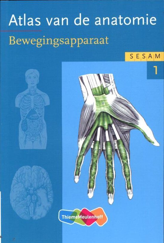 Boek-Sesam atlas van de anatomie deel 1 Bewegingsapparaat-tweedehands