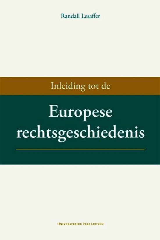 Boek-Inleiding tot de Europese rechtsgeschiedenis-tweedehands