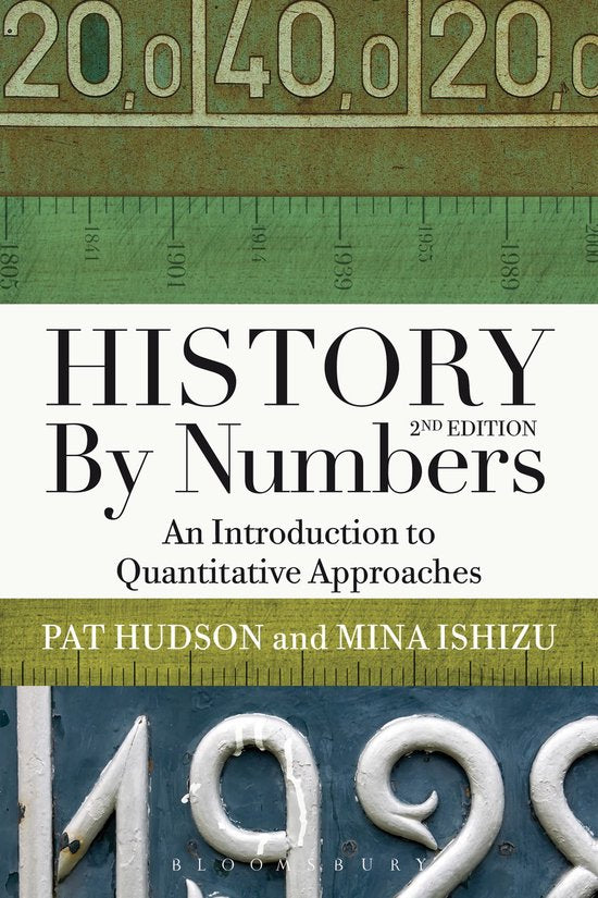 History by Numbers, Pat Hudson en Mina Ishizu, boekomslag voorkant, tweedehands