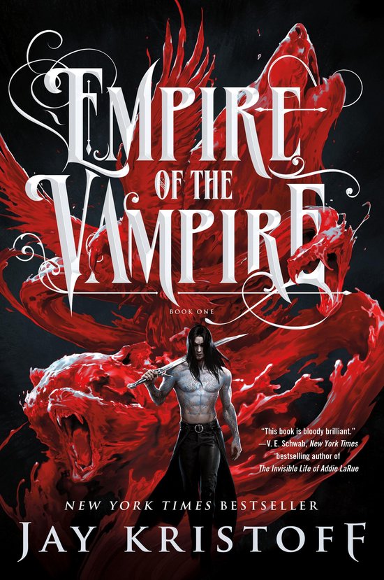 Empire of the Vampire, Jay Kristoff, boekomslag voorkant, tweedehands