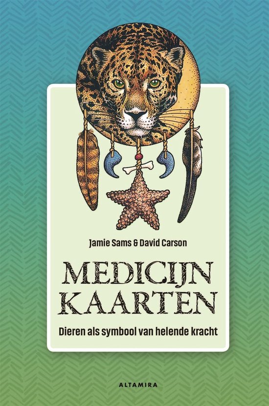 Medicijnkaarten, Jamie Sams en David Carson, boekomslag voorkant, tweedehands