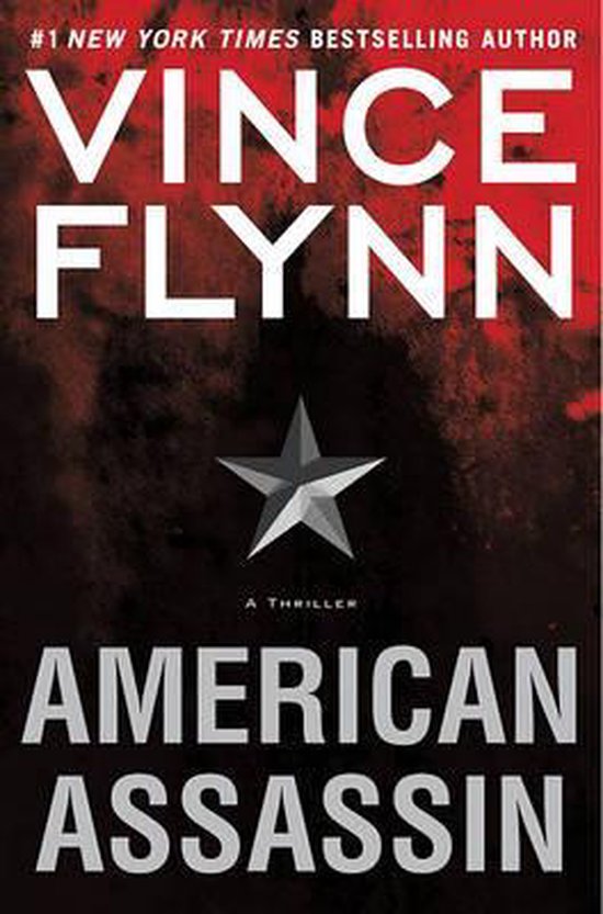American Assassin, Vince Flynn, boekomslag voorkant met een zilveren ster, tweedehands