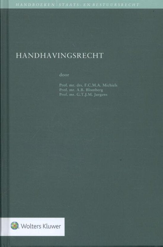 Boek-Handboeken staats- en bestuursrecht - Handhavingsrecht-tweedehands