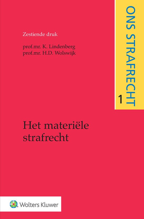 Boek-Het materiële strafrecht-tweedehands