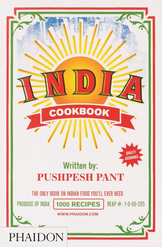 India cookbook, Pushpesh Pant, boekomslag voorkant, tweedehands