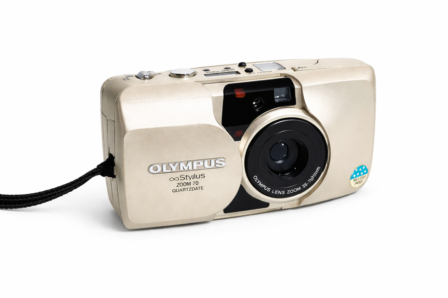 Stylus Zoom 70 35mm Zoom Point and Shoot Film Camera - Zilver