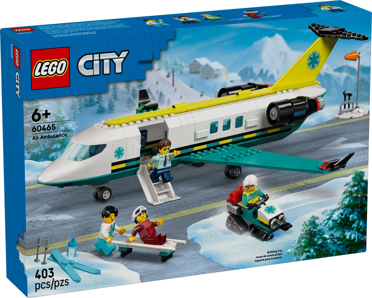 LEGO 60465 City Ambulancevliegtuig, doos voorkant