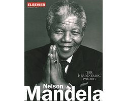 Elsevier Special Ter herinnering: Nelson Mandela, 1918-2013, zwart-wit omslag met een portret van Mandela, tweedehands