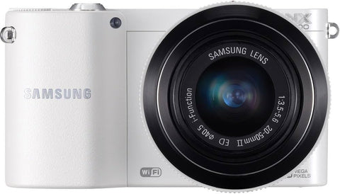Samsung-NX1100 + 20-50mm i-Function f3.5-5.6 Lens - Wit-tweedehands