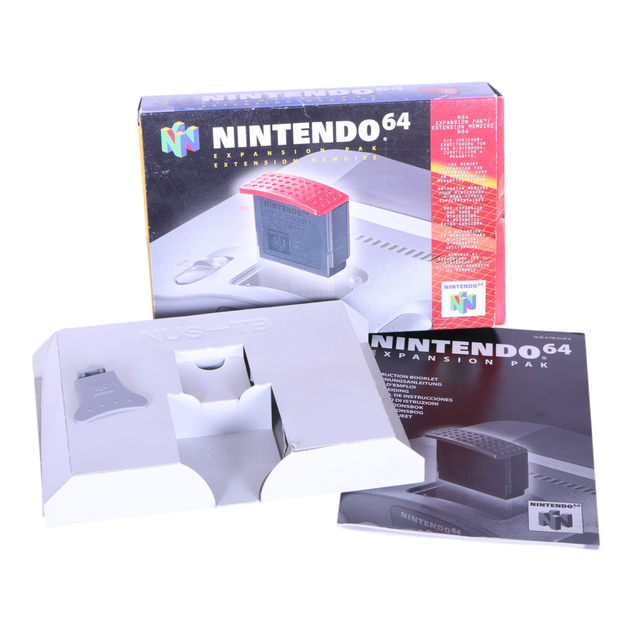 N64-(LEGE DOOS) Nintendo 64 Expansion Pak + Handleiding-tweedehands