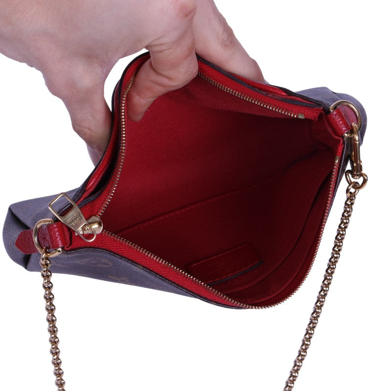 Pallas Clutch - rood binnenwerk met insteekvak